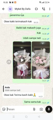 Testimonial Buket Bunga curugpanjang