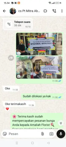 Testimonial Papan Bunga curugpanjang