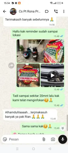 Testimonial Papan Bunga curugpanjang
